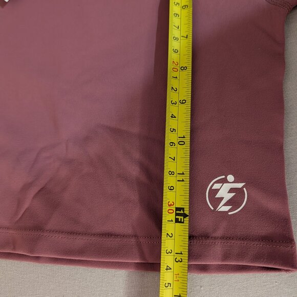 Fitness Crop Top - Women's High Performance Long Sleeve Athletic Shirt Sz Small - Picture 7 of 7